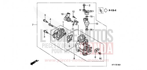 THROTTLE BODY ANF1257 de 2007